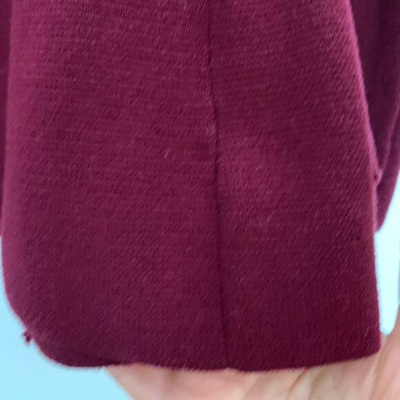 Talbots dark maroon cardigan, long sleeve, front buttons, beautiful, SP - Picture 9 of 9